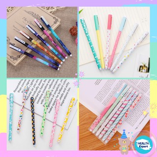[●4 แบบ●]ปากกาสี จำนวน 6สี บรรจุกล่องพลาสติกใส แบบน่ารัก เขียนลื่น ปากกาสีลูกลื่น