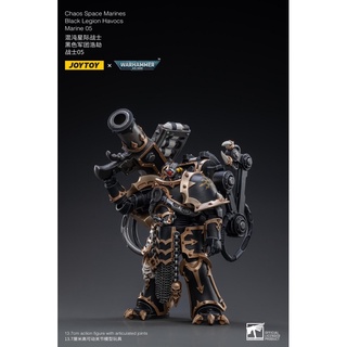 1/18 JoyToy Warhammer40K Black Legion Havocs Marine 05 ของเล่นสําหรับเด็ก