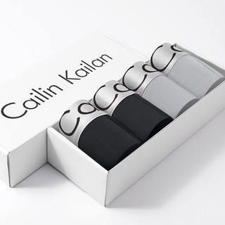กางเกงในชาย(แบบยาว) Cailan Kailin 1 กล่อง = มี 4 ตัว  สีและแบบตามภาพ พร้อมกล่อง พร้อมส่ง (แบบยาว Cailin )