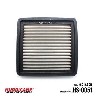 HURRICANE กรองอากาศสแตนเลส , ผ้าแดง Honda Civic , CR-V HS-0051