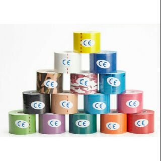 พร้อมส่ง kinesiology tape เทปบำบัดกล้ามเนื้อ ขนาดกว้าง 2นิ้ว ยาว 5เมตร (ไม่มีกล่อง)