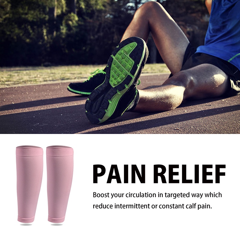 ถุงเท้าการบีบอัดน่องชายและหญิงป้องกันเส้นเลือดขอดบรรเทาอาการปวดถุงเท้าการบีบอัด 1 คู่