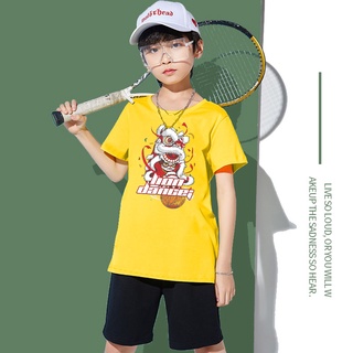 H107เสื้อยืดแขนสั่งเด็ก.ผ้านุ่นใส่สบายทั้งเด็กชายกับเด็กหญิง