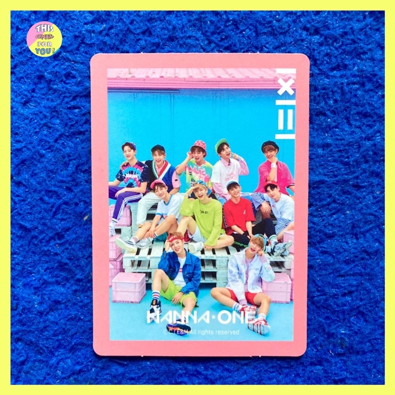 [READY] WANNAONE W1 WANNA ONE กลุ่มอย่างเป็นทางการ PHOTOCARD PC TO BE ONE TBO DANIEL ONG MINHYUN JIH
