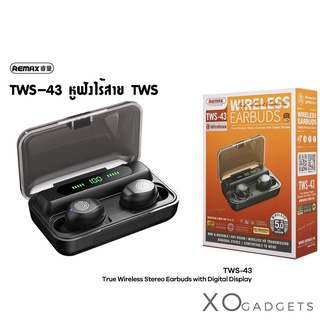 REMAX TWS-43 หูฟังไร้สาย TWS True wireless stereo earbuds with digital display