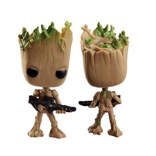 ฟิกเกอร์ Guardians POP FUNKO Of The Galaxy Groot น่ารัก ของเล่นสําหรับเด็ก