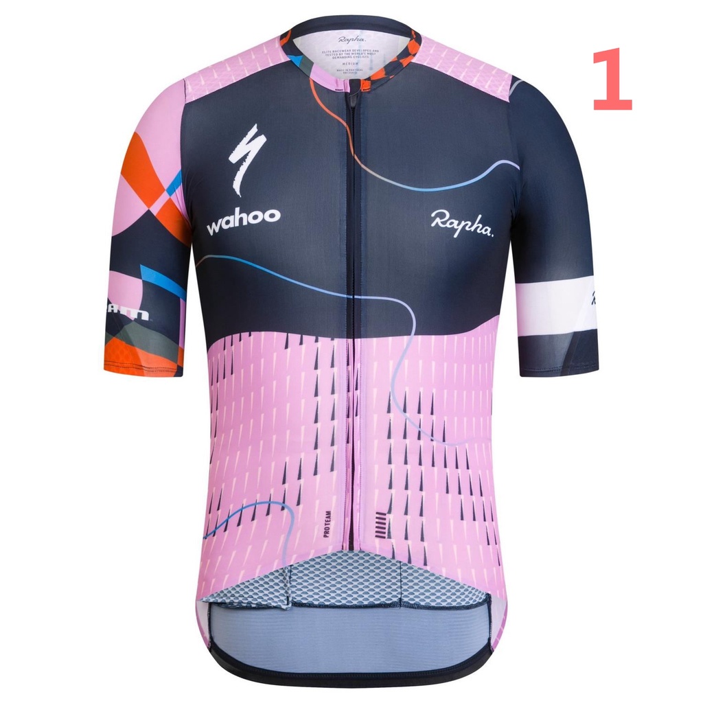 พร้อมส่ง เสื้อกีฬาแขนสั้น แบบแห้งเร็ว ลาย Rapha Jersey สําหรับผู้ชาย เหมาะกับการขี่จักรยานเสือภูเขา