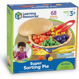 Learning Resources, Super Sorting Pie ของเล่นเสริมพัฒนาการ เกมพายผลไม้ฝึกแยกสี ของเล่นเด็ก 3 ปีขึ้นไป