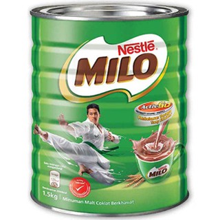 ไมโล MILO!! ถัง..บรรจุ 1.5KG 1กระป๋อง ราคาส่ง ยกกระป๋อง สินค้านำเข้าจากมาเลเซีย ยอดนิยมสินค้าคุณภาพเป็นที่นิยมมาก!!