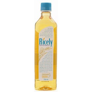 Ricely Pure Rice Bran Oil 750ml  ริชลี่เพียวน้ำมันรำข้าว 750 มล