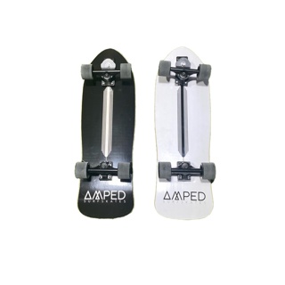 AMPED SURFSKATE 32.5" ทรง OLDSCHOOL เซิร์ฟสเก็ตบอร์ด ราคาย่อมเยาว์ มือโปรเล่นได้ อัดจารบี อัดคิงพินให้เรียบร้อย