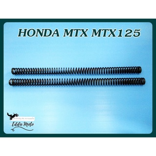 HONDA MTX MTX125 FRONT FORK SPRING SET PAIR "BLACK" // สปริงแกนโช๊คหน้า (ยาว 51 ซม.) (ศก. 1 นิ้ว) สีดำ เซ็ท 2 ชิ้น