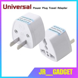 Plug 302B Universal Power Plug Travel Adapter Plug 302B ปลั๊กแปลง ปลั๊กแปลง 3 ขาเป็น 2 ขาแบน jr_gadget