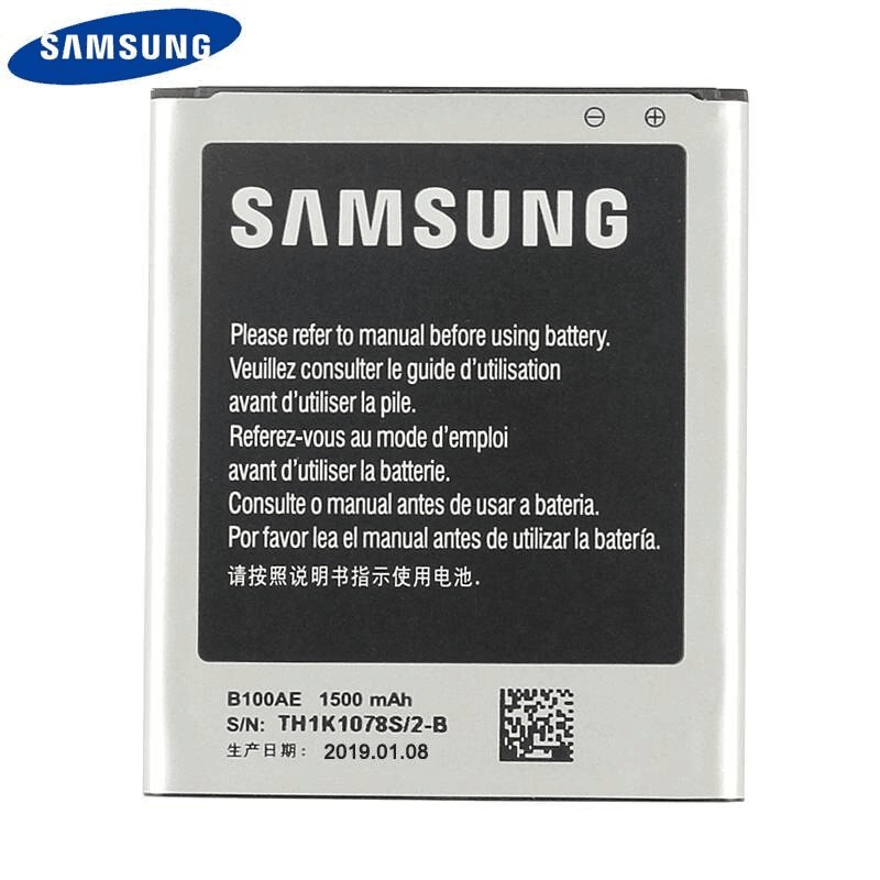 แบตเตอรี่ Samsung Original B100AE B100AC สำหรับ SAMSUNG Galaxy Ace 3 4 S7898 S7278 S7272 S7568i S727