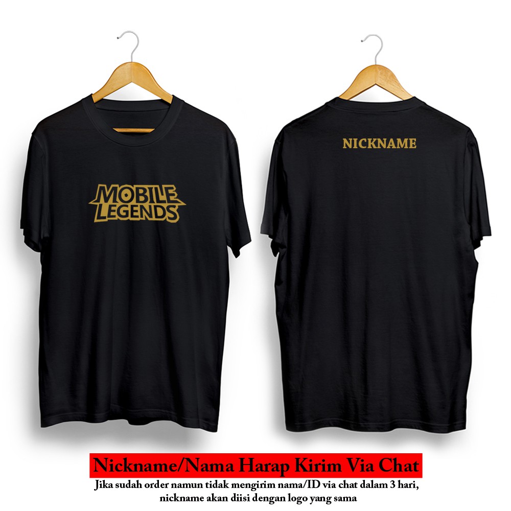 ตํานานมือถือ เสื้อยืด nickname ชื่อขอ id เกมบัญชี ML Nickame