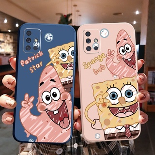 เคสโทรศัพท์มือถือ ขอบสี่เหลี่ยม ลายสพันจ์บ็อบ สําหรับ Samsung Galaxy A31 A32 4G A52 A72 5G A11 A51 A71 A10S A50 A30S A20S M42