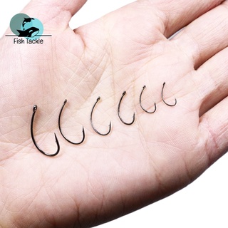 Fly Hooks ชุดตะขอนิกเกิล 10 ตะขอ นิกเกิล สีดํา