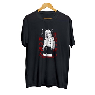 เสื้อยืด พิมพ์ลายอนิเมะ Infinite POWER BLOOD FIEND - CHAINSAW MAN original Design 100% combed 30s สําหรับผู้ชาย