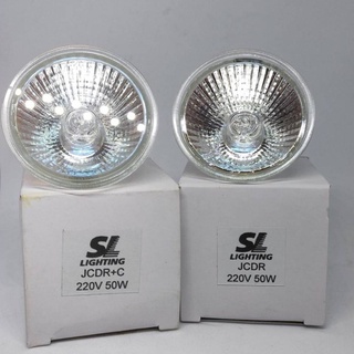 หลอดถ้วยต่อตรง JCDR MR16 220V 50W 220V SL แสงวอมม์ ไม่ผ่านหม…