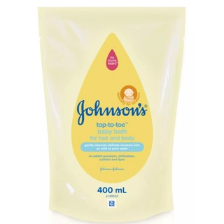 Johnsons Top to Toe จอห์นสัน ท็อปทูโท เบบี้ บาธ ชนิดเติมขนาด 400 ML.