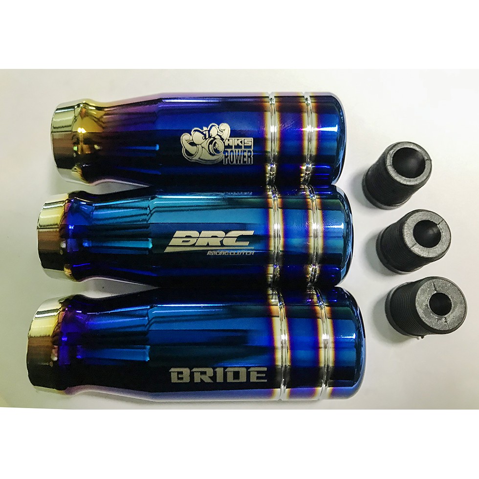 หัวเกียร์ ไทเท สั้น 90 mm. ลาย BRIDE /BRC /HKS