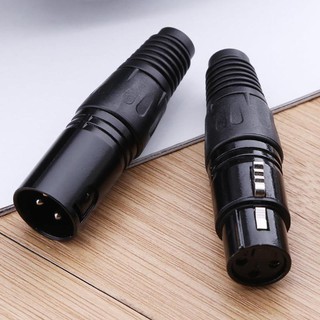 xlr 3 pin female jack/male ปลั๊กเชื่อมต่อเสียงไมโครโฟนสําหรับลําโพง dvd