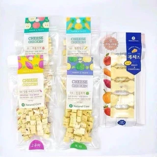 Natural Core ชีสผสมไก่ รสผักผลไม้ สำหรับสัตว์เล็ก สุนัข แมว ชูก้า จากประเทศเกาหลี