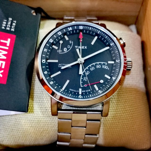Timex Metropolitan+ Activity Tracker Bluetooth Hybrid Smartwatch Watch TW2P99000 Shopee Thailand