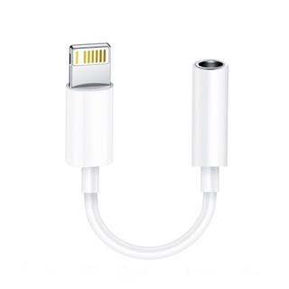 อะแดปเตอร์สำหรับไอโฟน Lightning To 3.5mm สายแปลงต่อหูฟัง 3.5มม. พร้อมชาร์จไฟ Lightning To Aux 3.5 Adapter หางหนู#C1