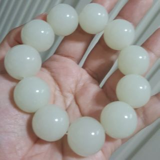สร้อยข้อมือหยกขาว (Natural hetian white jade)