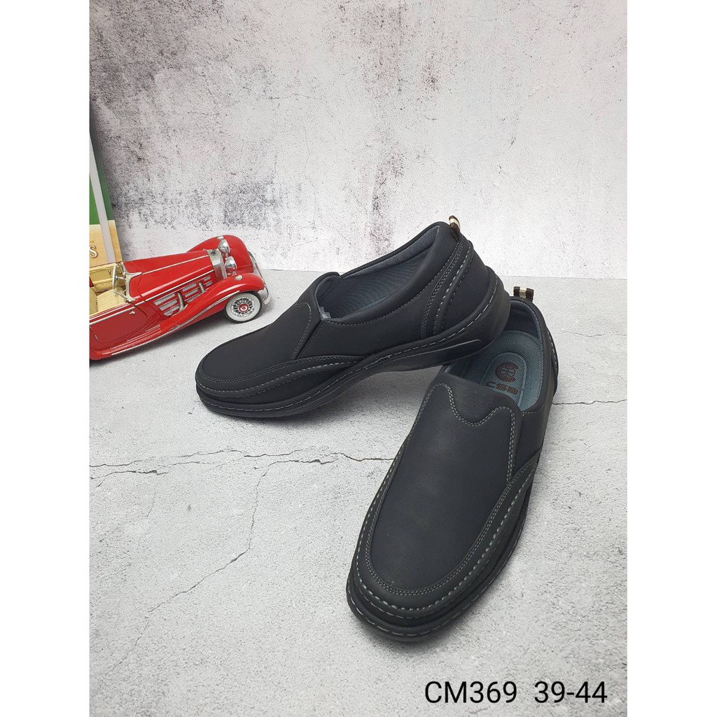 CM369รองเท้าผู้ชายลำลองแบบสวมหนังพียูหนังด้านมี3สีดำน้ำตาลแทน - รูปที่ 4