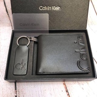 Calvin Klein Leather wallet with Key Fob Set