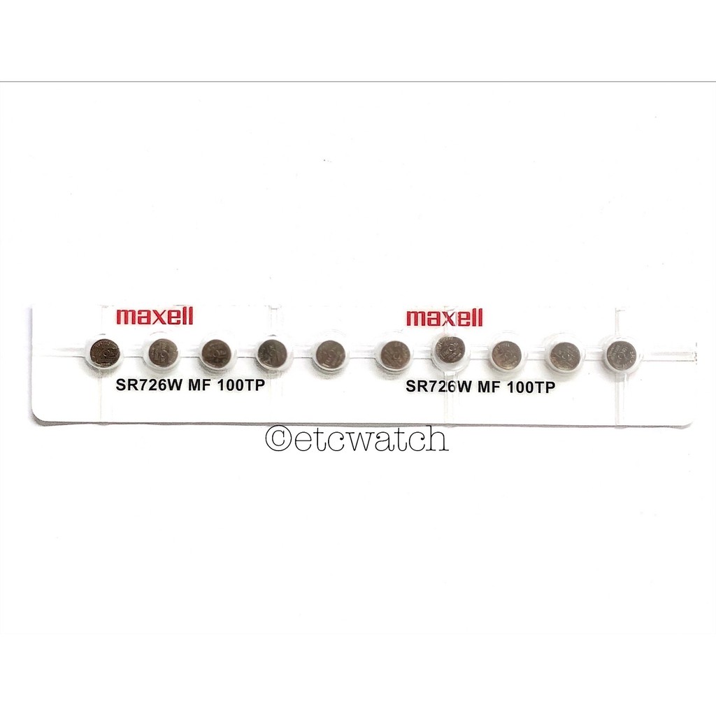 พร้อมส่ง> ถ่านกระดุม Maxell SR726W / 396 แบบหลุม 1 ก้อน สำหรับ BA-110 BA-111 BA-112 BA-120