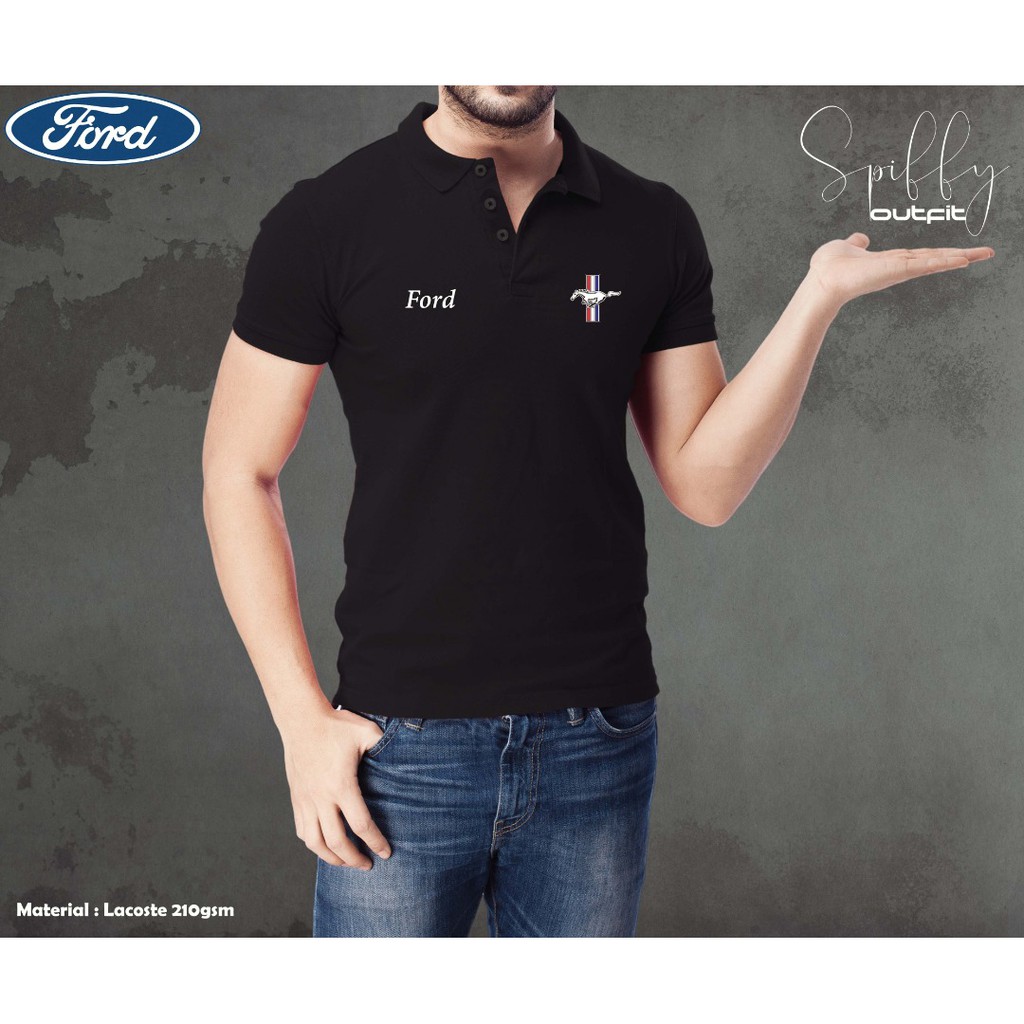 HEBAT💖เสื้อยืดโปโล Ford Mustang(1018)