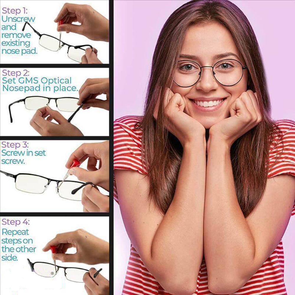 BLISS 5pcs/set Eyeglasses Pads Lightweight Ear Hook Korean Nose Pad