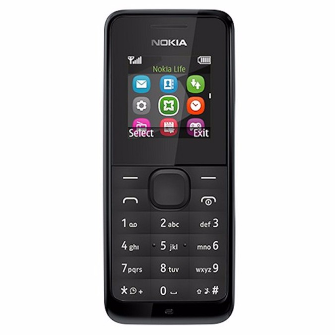 โทรศัพท์มือถือโนเกีย  ปุ่มกด NOKIA 105  (สีดำ) 3G/4G รุ่นใหม่ 2020