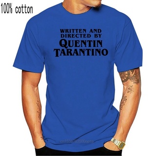 T-shirt  ใหม่ เสื้อยืด ผ้าฝ้าย 100% พิมพ์ลาย Written And Directed By Quentin Tarantino น่ารัก แฟชั่นฤดูร้อน สําหรับผู้ชา