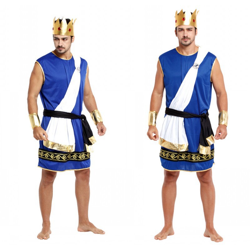 Mens Kids Boys Zeus Costume God of Greek Mythology Costume Shopee