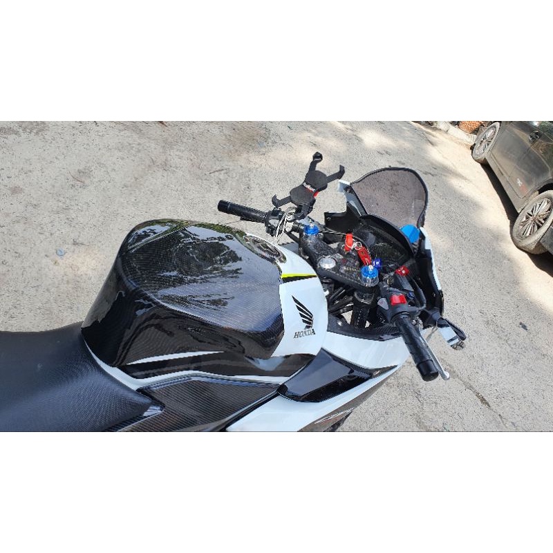 ครอบถังโหนกCBR500R ปี19-22 ลายฟิล์มคาร์บอน / หุ้มคาร์บอน 6D เคลือบผิว 2K เงางามผลิตจากวัสดุ ABS #006 - รูปที่ 5