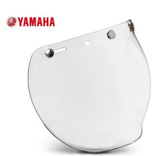 หน้ากากหมวกกันน็อคแบบป่อง ชิวหน้าหมวกกระดุม สีใส งานศูนย์แท้ YAMAHA ไม่สามารถยกเปิดได้