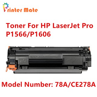 TONER ตลับหมึกเทียบเท่า รุ่น 78A/CE278A/278A/CE278/278 ใช้กับ HP LaserJet Pro P1560/P1566/P1600/P1606dn/MFP 1536dnf