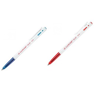 ปากกา ปากกาลูกลื่น Lancer เลนเซอร์ คลิ๊ก รุ่น 878 (หมึกน้ำเงิน/ หมึกสีแดง) แบ่งขายค่ะ