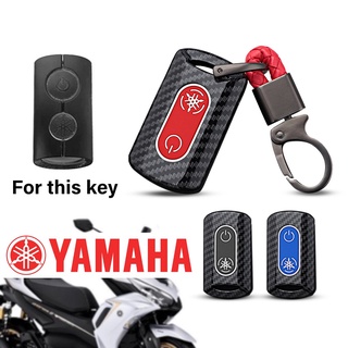 เคสกุญแจรีโมทรถยนต์ คาร์บอนไฟเบอร์ สําหรับ Yamaha Nmax AEROX NVX Sniper Yamaha Nmax 2021 2022 NVX NVX155 XMAX XMAX300 QBIX AEROX JAUNS 2018 2019