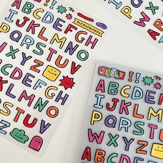 🧼 JELLY sticker alphabet สติกเกอร์ตัวอักษร A-Z