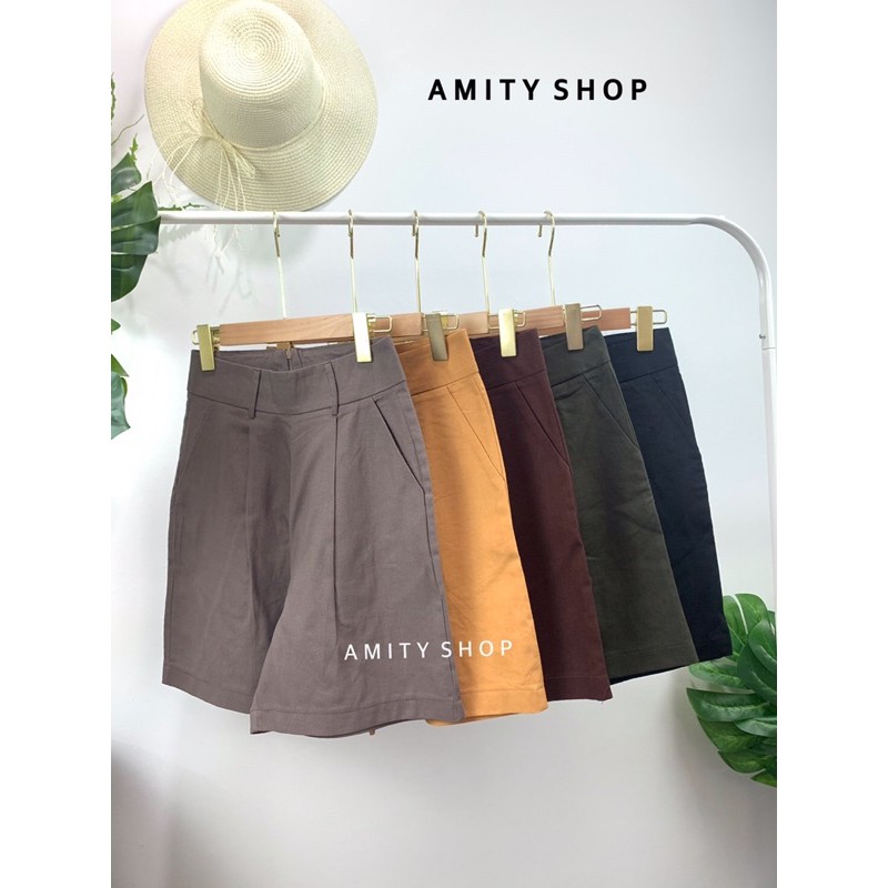 กางเกงขาสั้นลินิน Amity Shop