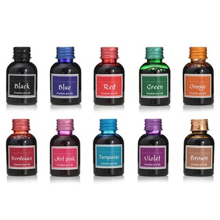 WIN.10Pcs 30ml Colorful Fountain Pen Ink Refilling Inks Stationery School Supplies