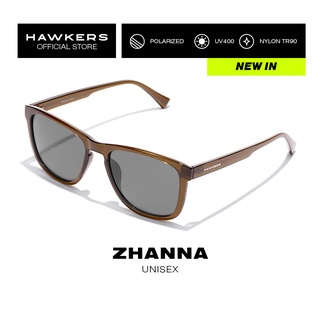 HAWKERS POLARIZED Greenish Dark ZHANNA แว่นกันแดด เหมาะสำหรับผู้ชาย และผู้หญิง สามารถป้องกันรังสี UV400 สินค้าดีไซน์ออกแบบจากประเทศสเปน. Sunglasses for Men and Women, unisex. HZHA22EBTP