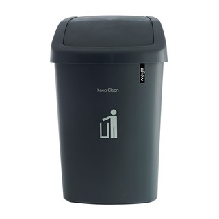 🔥HOT🔥 ดีเคดับบลิว ถังขยะเหลี่ยมพื้นผ้า ขนาด 50 ลิตร รุ่น HH206P สีเทา DKW Dust Bin 50L #HH206P