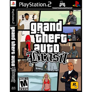 แผ่นเกมส์PS2 [GTA : Brasil] เกมเพล2 แผ่นplay2 Grand Theft Auto ps2