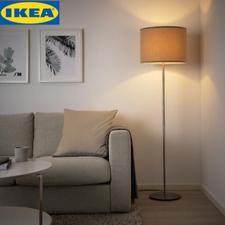 IKEA SKAFTET สกาฟเต็ต ฐานโคมไฟตั้งพื้น, ชุบนิกเกิลสีเงิน และสีทองเหลือง  LED E27 โป๊ะโคมแยกจำหน่าย